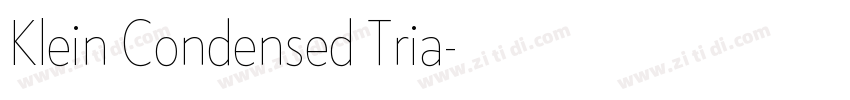 Klein Condensed Tria字体转换